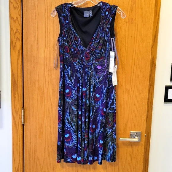 NWT MUSE Purple Artistic Dress - Picture 1 of 9